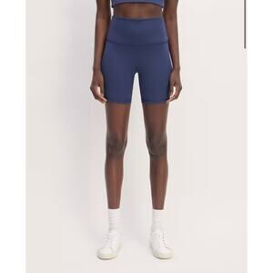 NWT Everlane The Perform Bike Short Ocean Blue Size XXS